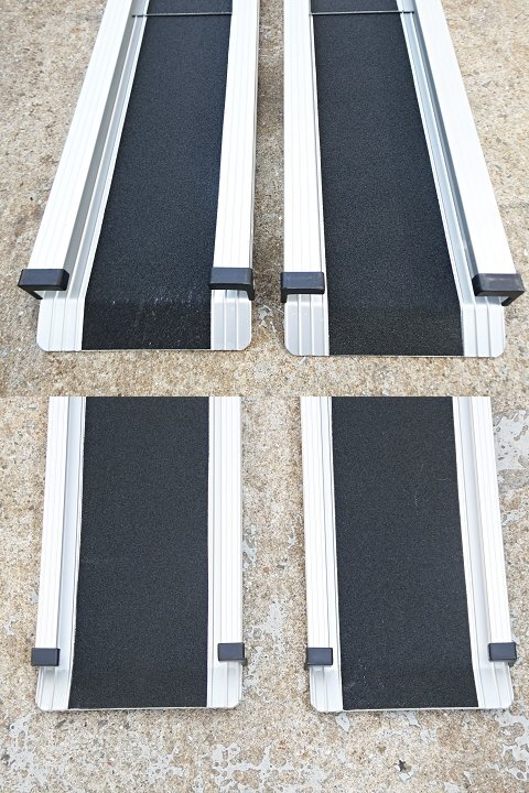 ○ スライド式 アルミスロープ 約幅12cm 長さ約76cm 115cm 150cm ○ スライド式 アルミスロープ 約幅12cm 長さ約76cm 115cm 150cm
