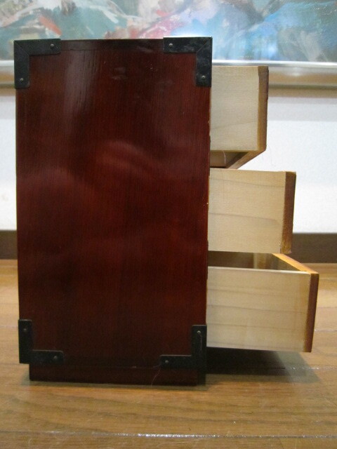 レトロ　アンティーク　プレミア　骨董　ビンテージ　コスメ　木製 キャビネット　小物入れ　化粧箱　整理箱