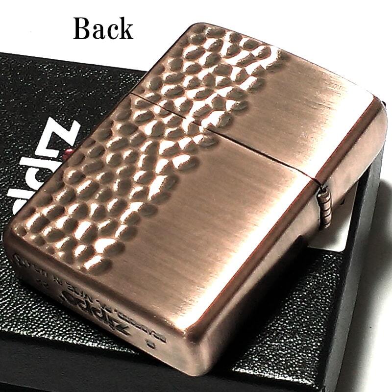 ZIPPO 限定 重厚アーマー 4面ハンマートーン アンティークカッパー 銅古美 ジッポ ライター シリアルNo入り 古美仕上げ 渋い 父の日 ギフト_画像4