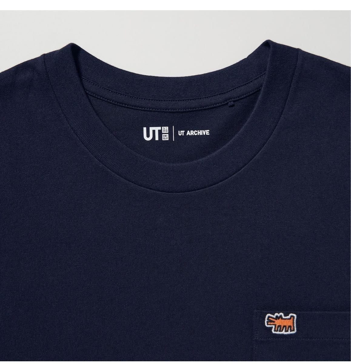 ユニクロ　キースヘリング　Tシャツ　ネイビー　XL
