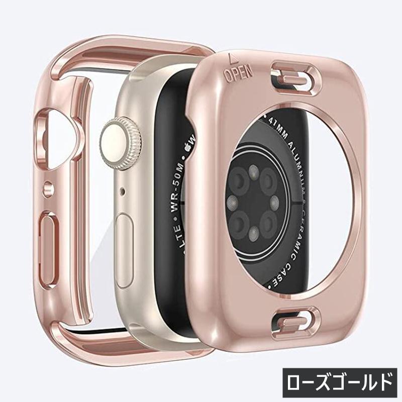 143 Apple Watch 両面カバー 超防水 一体型 41mm 45mm 42mm 44mm 40mm ケース 保護 SE Series 9 8 7 フィルム フレーム ガラス フィルム 保_画像7