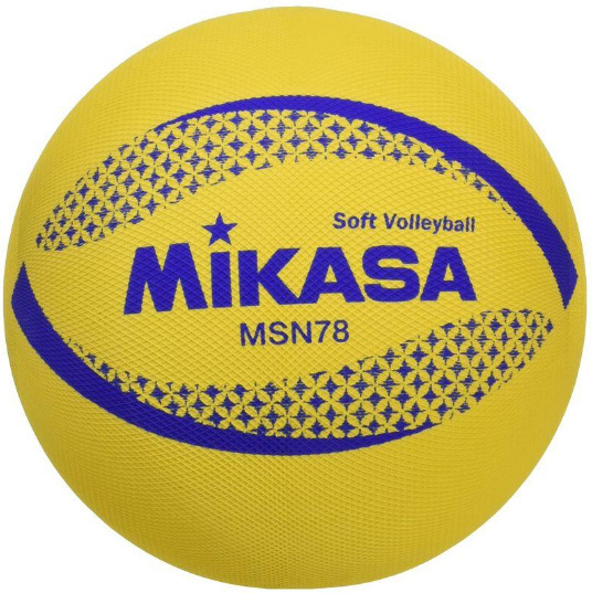 MIKASA ソフトバレーボール 円周78cm 検定球 MSN78-Y イエロー_画像1