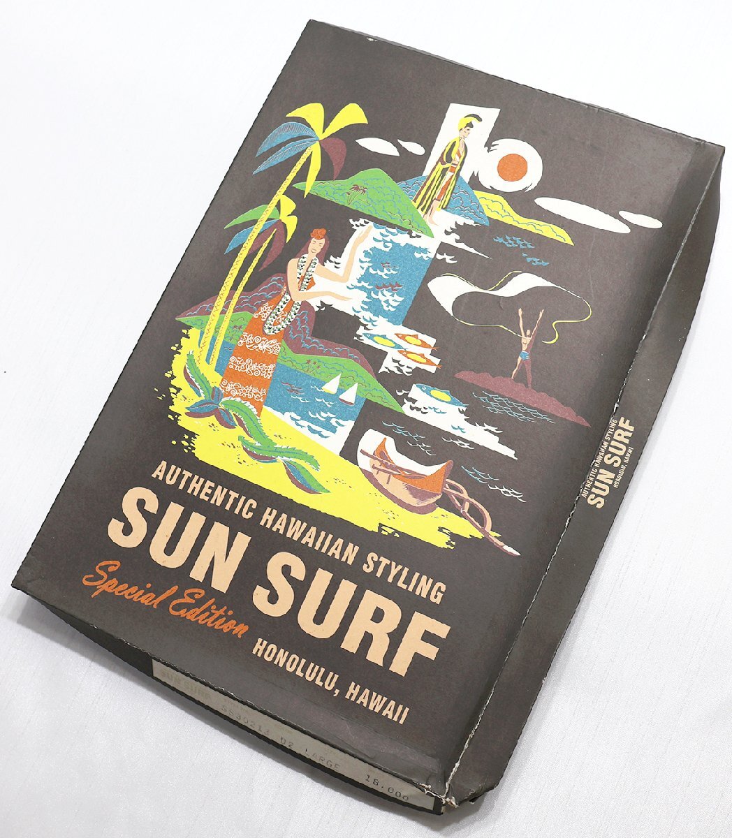 SUN SURF (サンサーフ) スペシャルエディション アロハシャツ “SASA TORA” SS30213 未使用品 ブラック size L / 笹虎 / タイガーの画像9