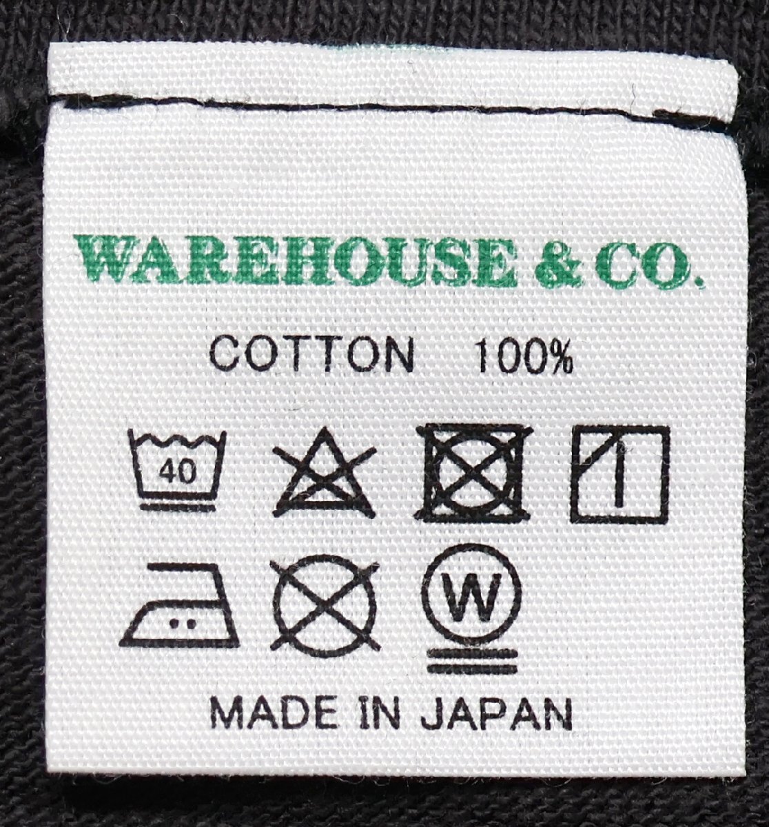 Warehouse (ウエアハウス) Lot 4601 / YANKTON クルーネック Tシャツ スミクロ size Mの画像6
