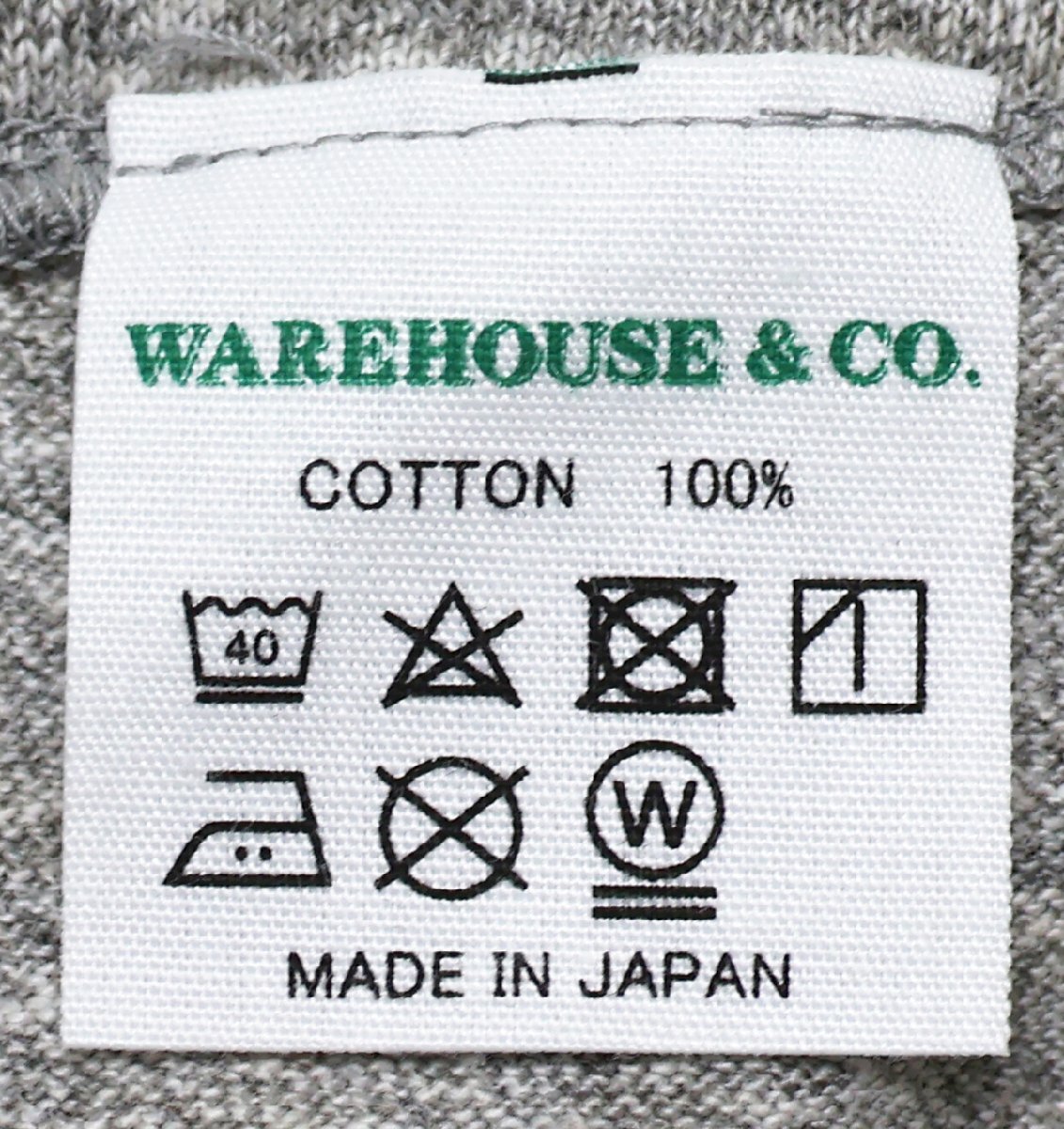 Warehouse (ウエアハウス) Lot 4601 - POCKET TEE / ポケットTシャツ 無地 美品 杢グレー size Lの画像6