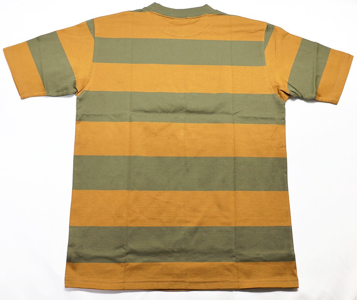 Warehouse (ウエアハウス) Lot 4071 - 3INCHES BORDER TEE / 3インチボーダーTシャツ 未使用品 マスタード × グリーン size M_画像2