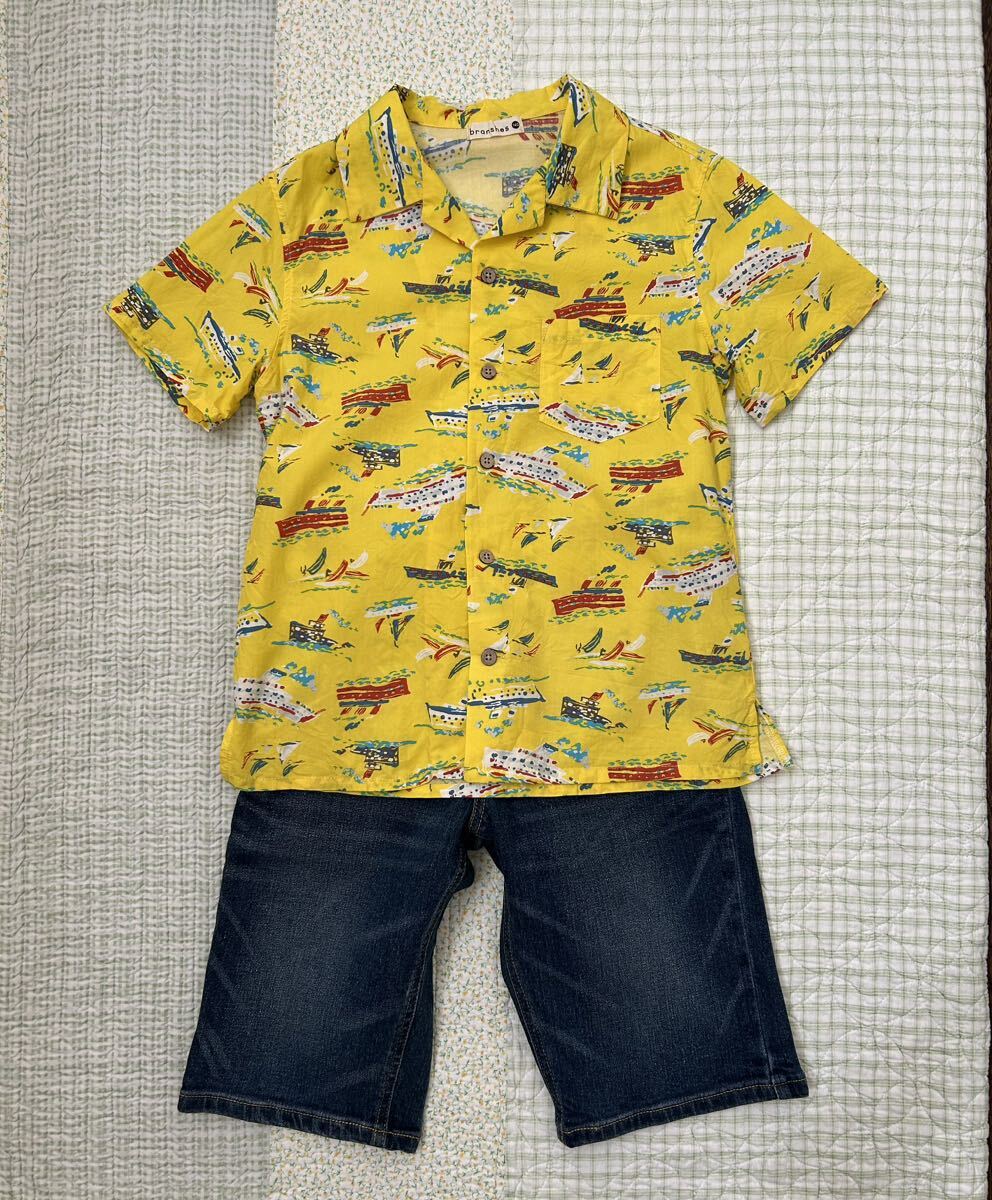 ☆ 子供服　男の子　EDWIN　BREEZE　branshes　KICCOLY　半袖Tシャツ 他4枚　半ズボン2枚　まとめ売り　6枚セット　１４０ ☆_画像3