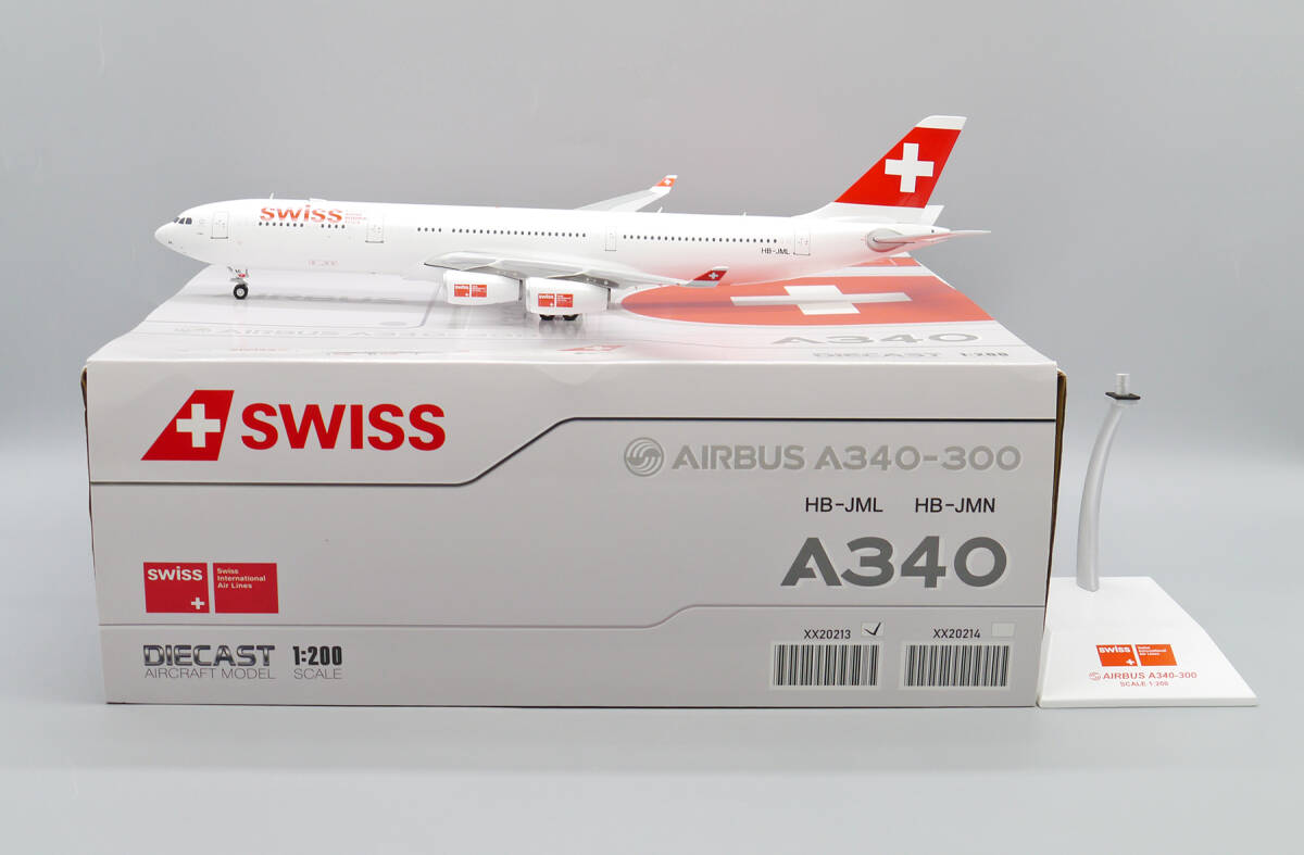 Jcwings スイスインターナショナル A340-300 HB-JML 1/200