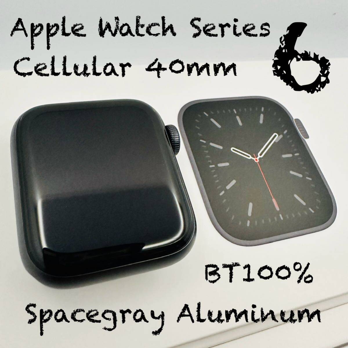 Apple Watch 6 40mm セルラー スペースグレイ　新品　未使用_画像1