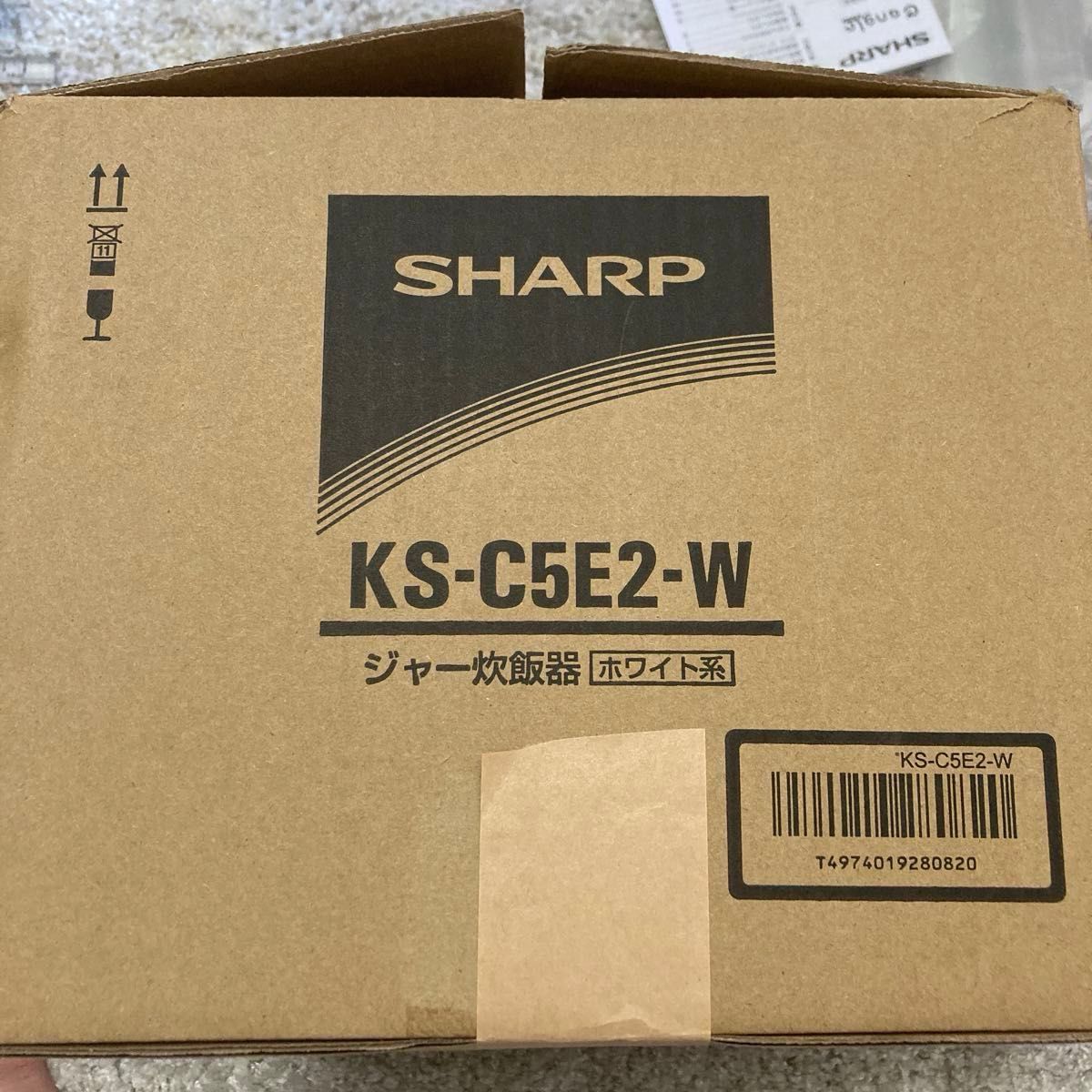 KS-CF05C-W ホワイト SHARP KS-C5E2-W 3合 3合炊き 炊飯器 シャープ