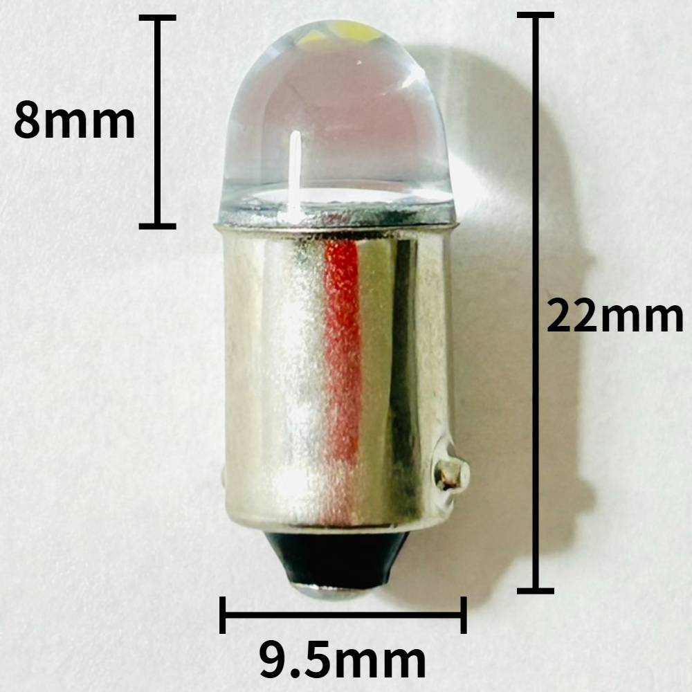 24V Ba9s G14 角マーカー LED COB全面発光 箱マーカー トラック用 デコトラ 電球 クリアレンズ 水姫(ミズキ)バルブ ホワイト 白 10個セット