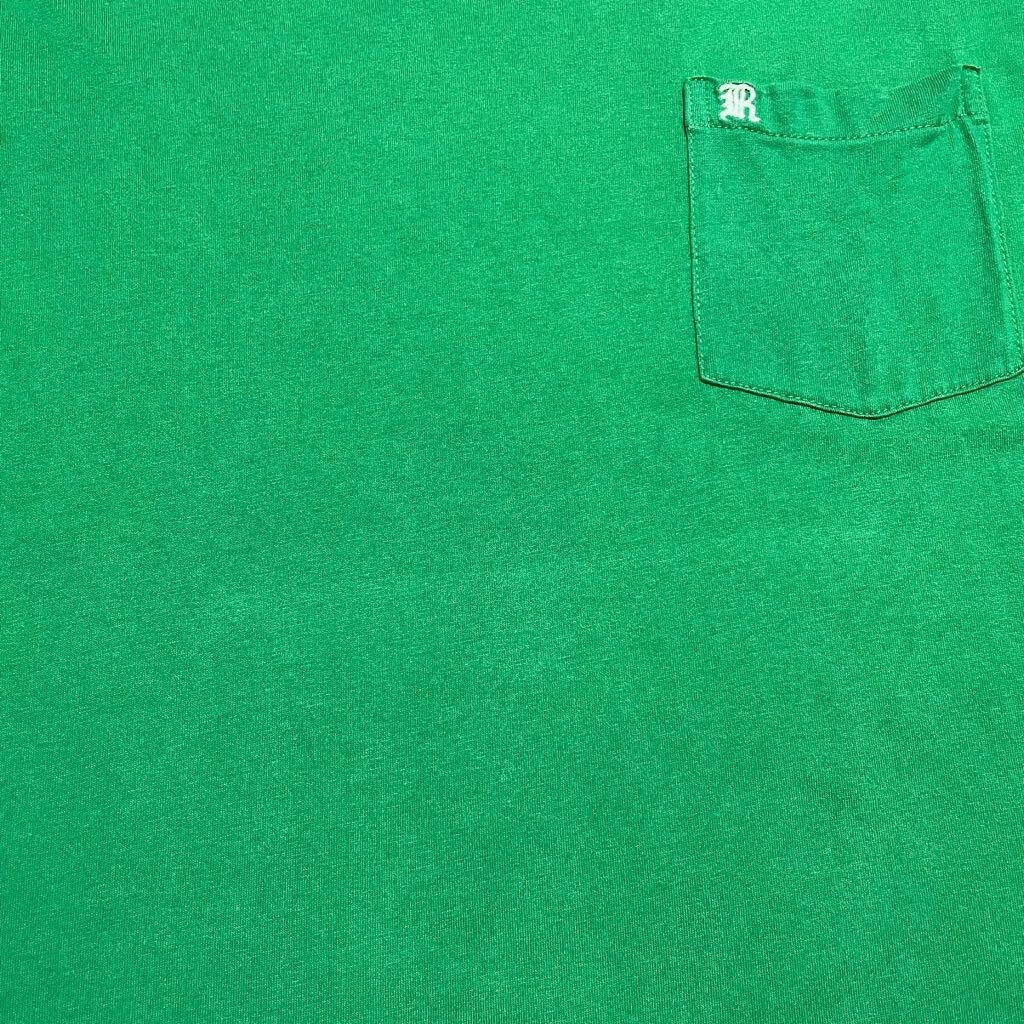 【RUGBY】 ゴシックRロゴ ポケット Tシャツ【ラルフローレン ラグビー】グリーン ワンポイント 刺繍 カットソー 無地T POLO RRLの画像5