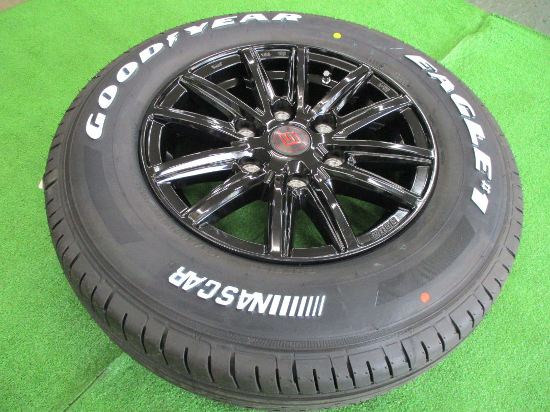 １５インチ新品セット！　195/80R15　グッドイヤー　ナスカー　6-15　6H139.7　+33　共豊　ザインSS　ハイエース　ボンゴブローニイ等_画像2