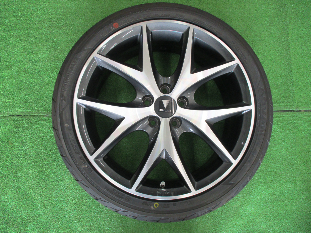 １７インチ　新品タイヤ＆中古ホイールセット♪　195/45R17　アドバンフレバ　6.5-17　5H100　+39　モデリスタ　ウイングダンサーIII_画像7