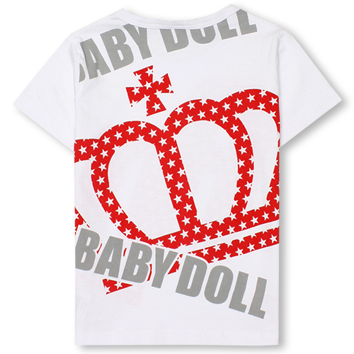 新品タグ付き☆ベビードールBIG星ロゴ大人半袖TシャツMサイズ BABYDOLL大人服半袖ベビドトップスTシャツ_画像2