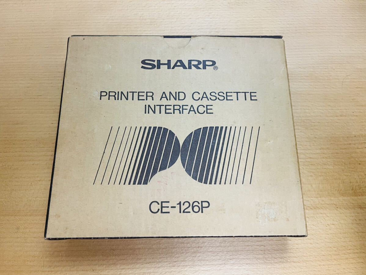 [ rare / almost unused / manual * box attaching ] sharp pocket computer for printer cassette interface CE-126P