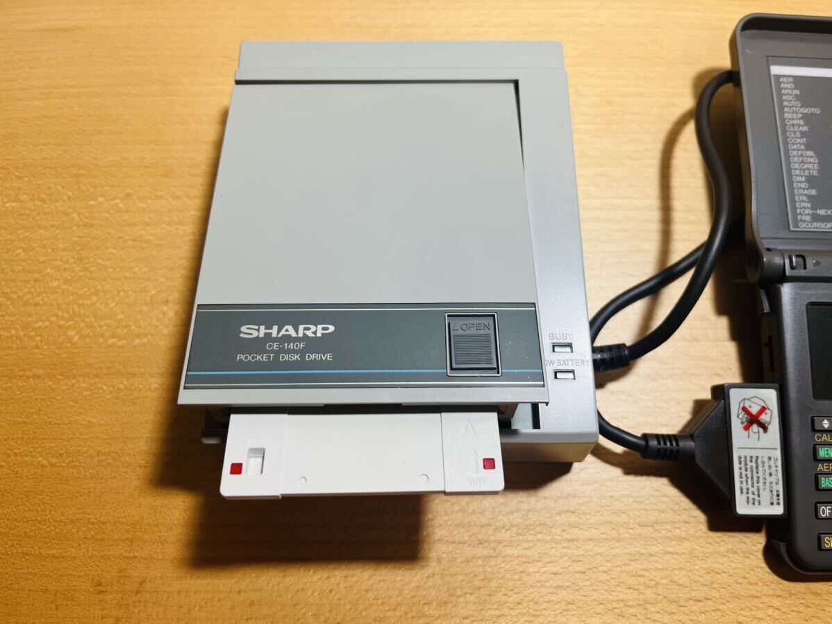 [ rare / Belt have been exchanged. / operation goods ] sharp pocket computer for floppy disk drive CE-140F