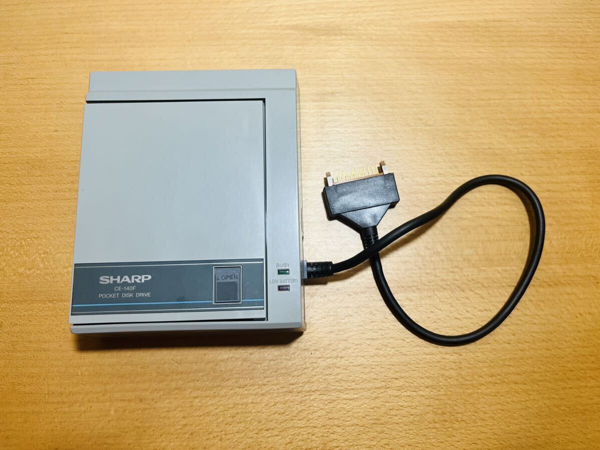 [ rare / Belt have been exchanged. / operation goods ] sharp pocket computer for floppy disk drive CE-140F