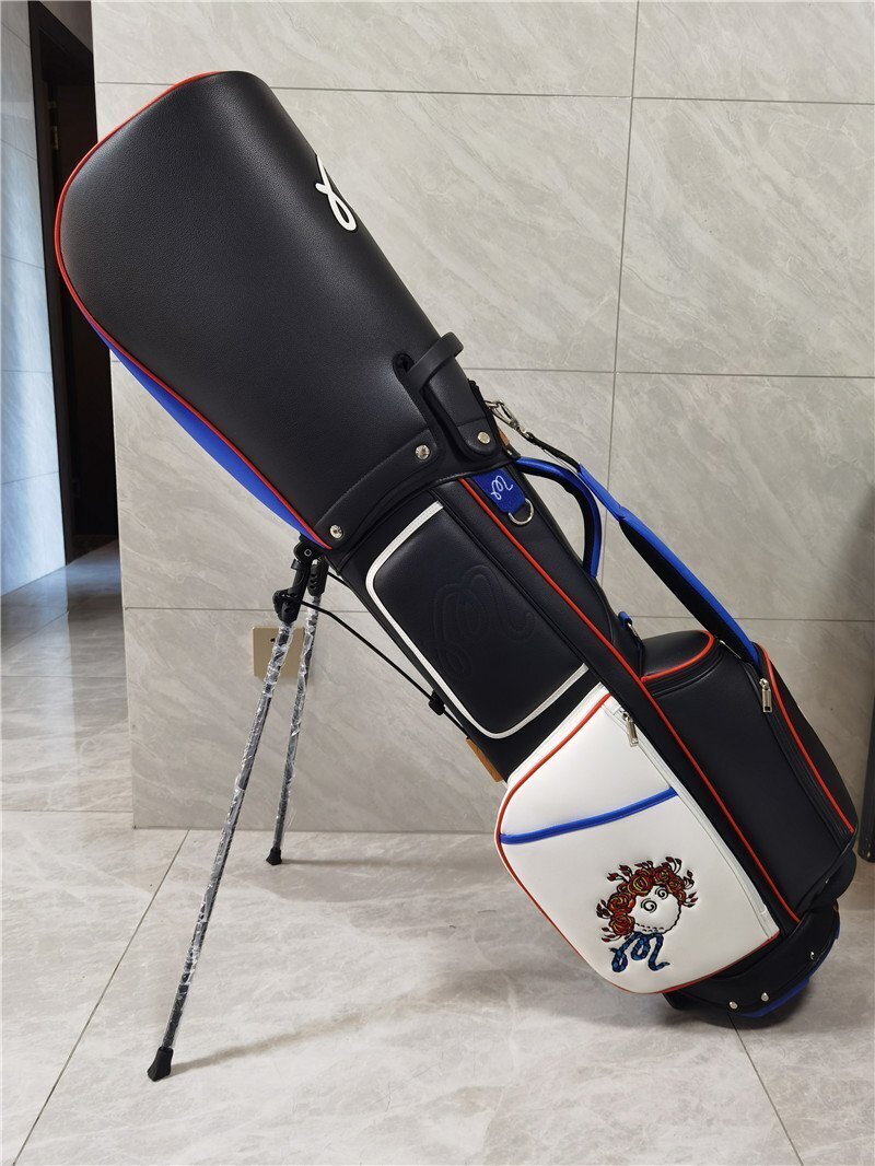 MALBON/キャディーバック 軽量 ゴルフバッグ PU レザー,9型，3.5kg,スポーツゴルフバッグ b1145の画像3