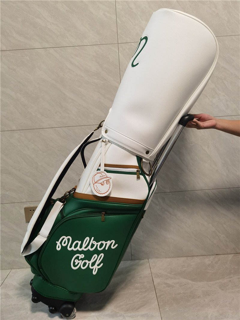 MALBON ゴルフバッグ キャディーバック PU レザー,9型，5kg b1148_画像3