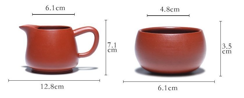 高級茶器 紫砂壺　中国茶器　6客セット 箱付き　中国陶器 湯飲み_画像6
