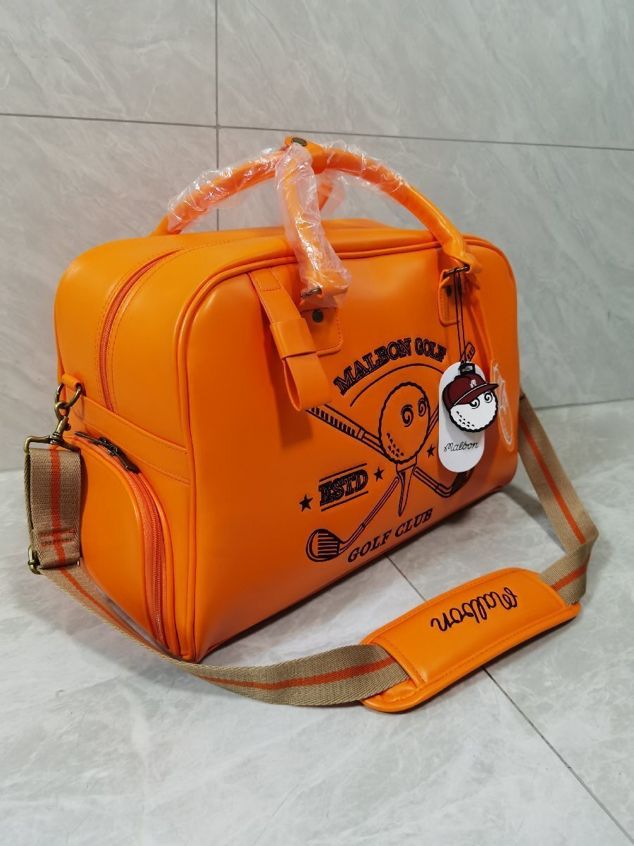 Malbon ゴルフ ボストンバッグ PUレザー ゴルフトートバッグ Malbon ゴルフ ボストンバッグ PUレザー ゴルフトートバッグ