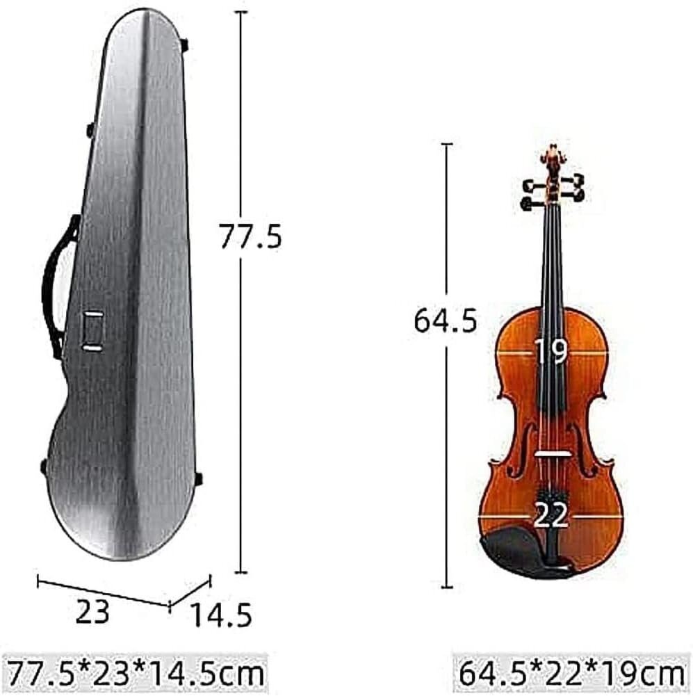  скрипка кейс уголь элемент волокно 4/4 полный размер скрипка кейс гигрометр имеется легкий машина внутри принесенный возможно полный размер скрипка кейс водонепроницаемый защита от дождя обработка Blue