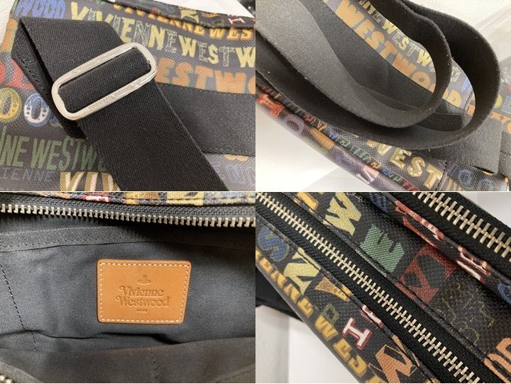 良品　Vivienne Westwood 　ヴィヴィアン ウエストウッド　ボディーバッグ ショルダーバッグ ブラック 斜め掛け メンズ_画像8