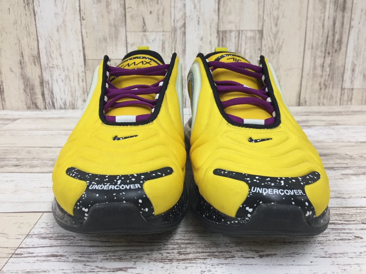 148BH UNDERCOVER × NIKE AIR MAX 720 YELLOW CN2428-700【中古】_画像4