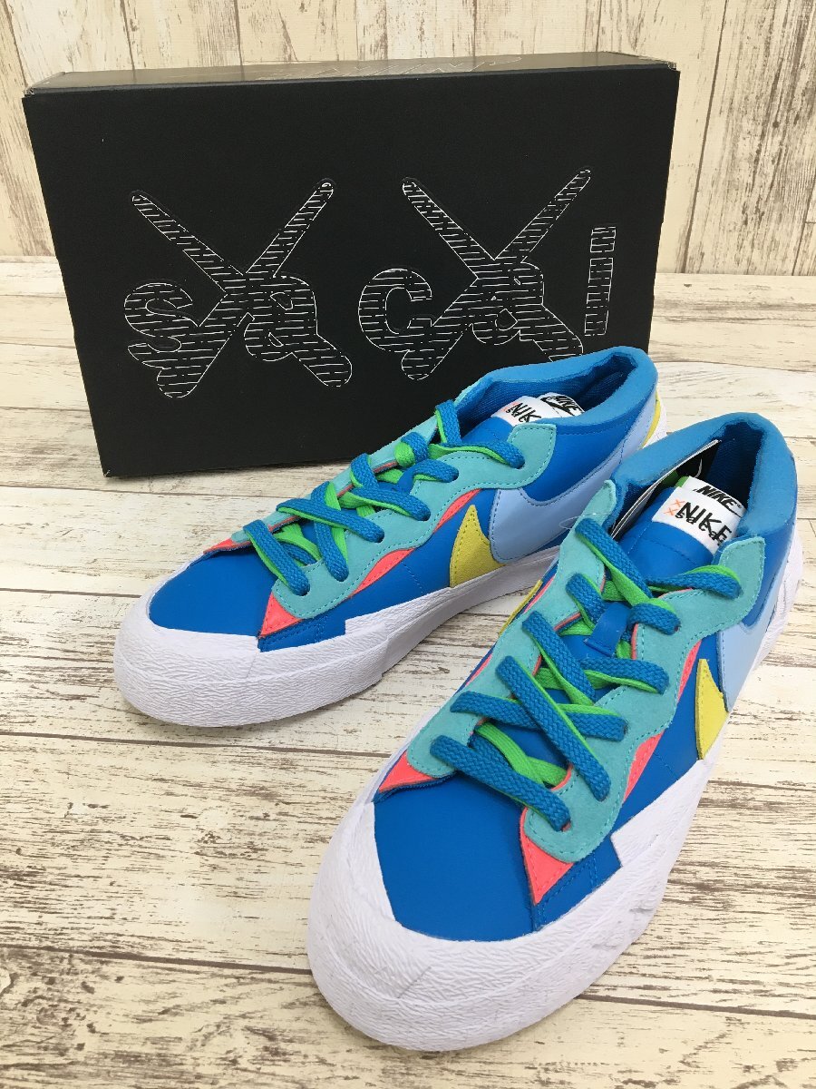 148B KAWS × SAKAI × NIKE BLAZER LOW Neptune Blue DM7901-400 ナイキ サカイ【未使用】の画像1