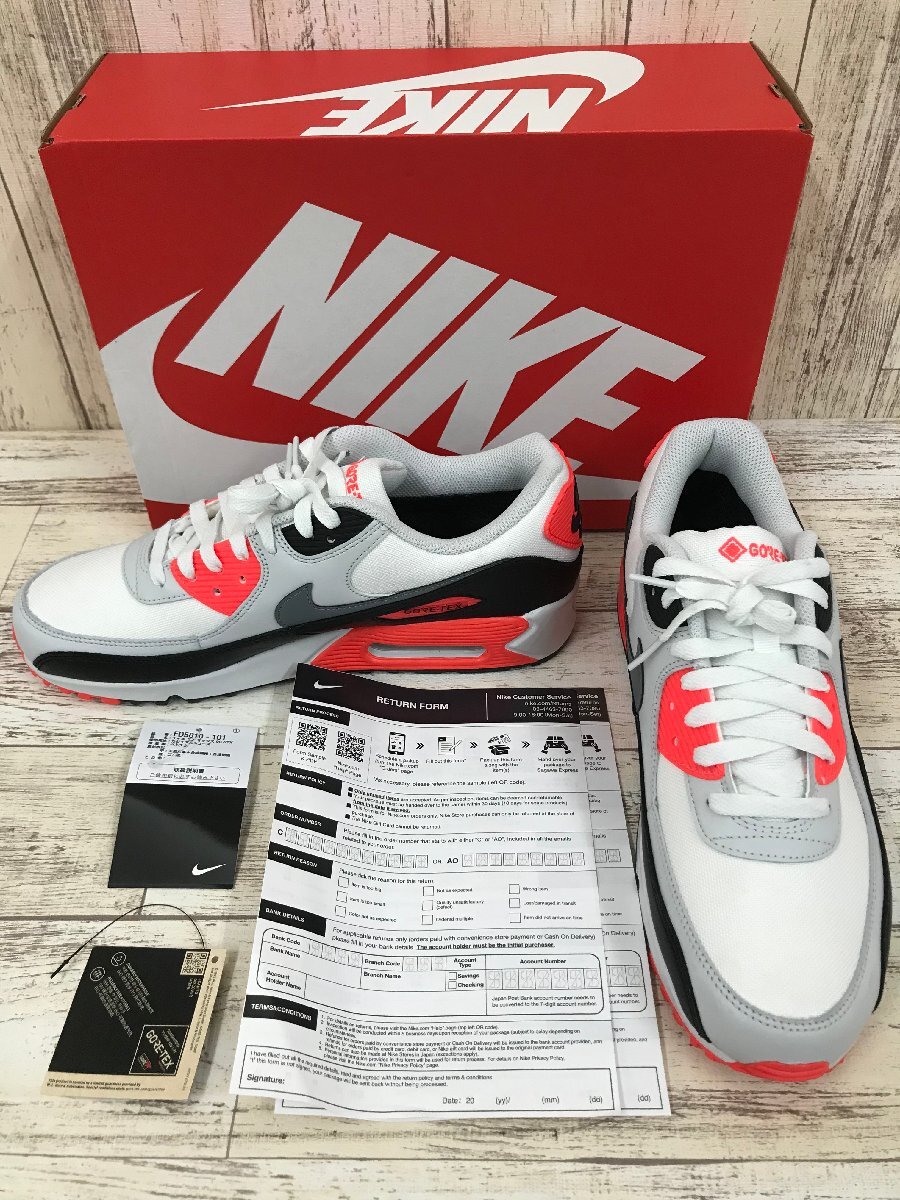 148B NIKE AIR MAX 90 GTX ナイキ エアマックス GRE-TAX FD5810-101【未使用】_画像1