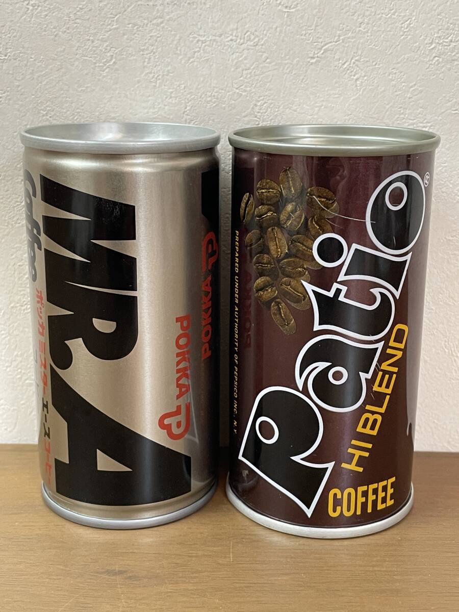 ２点 セット 昭和レトロ 空き缶 コーヒー缶 Patio パティオ POKKA ポッカ コーヒー まとめ 空缶_画像1