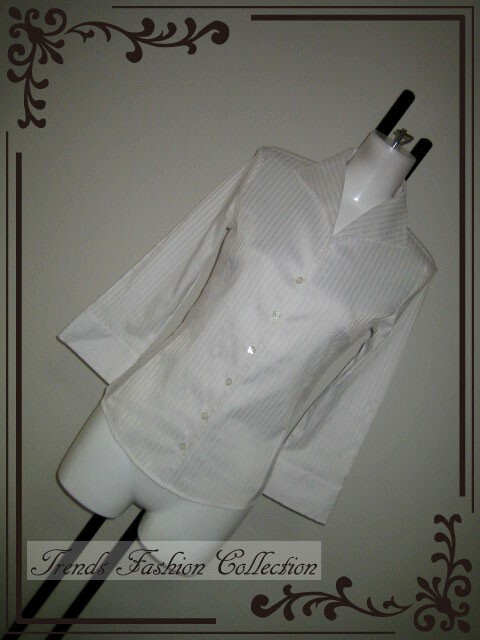 ** Nara Camicie Logo кнопка полоса блуза 