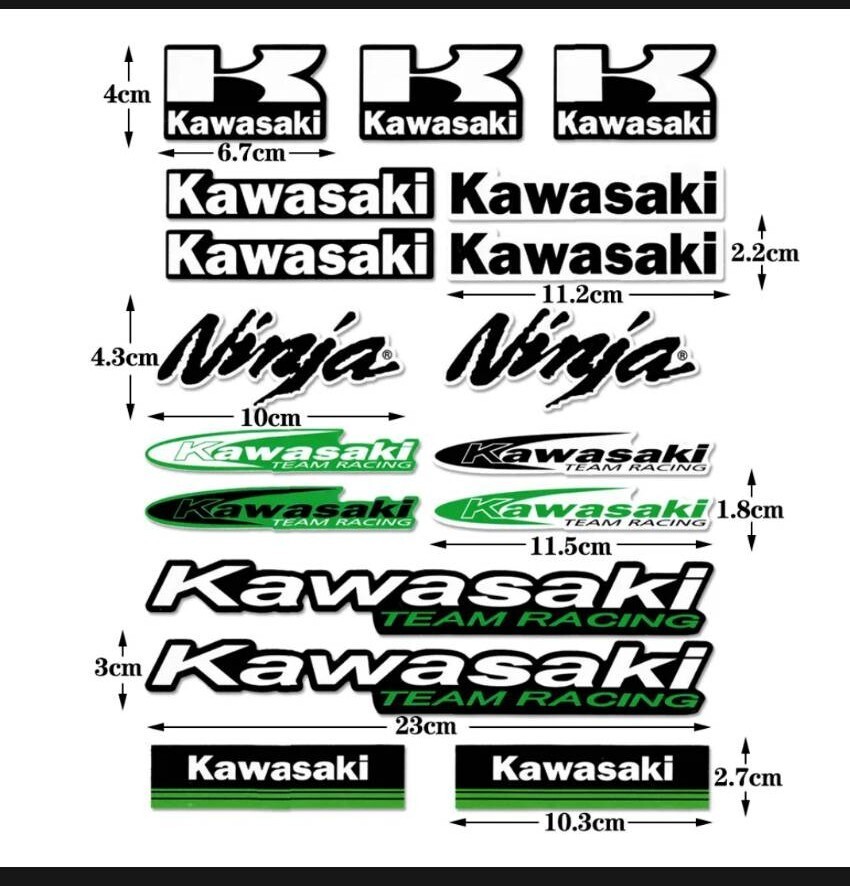 防水反射 バイクステッカー ヘルメットステッカー デカール カワサキ ニンジャ Kawasaki Ninja Sticker 耐光ステッカー Stickerの画像4