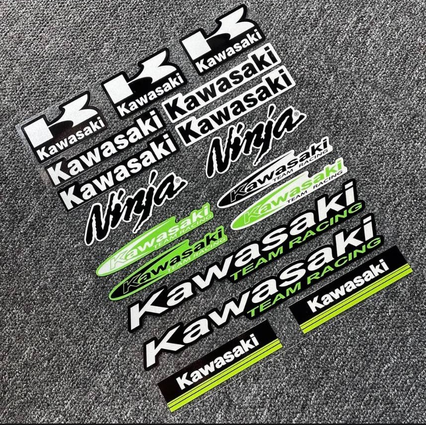 防水反射 バイクステッカー ヘルメットステッカー デカール カワサキ ニンジャ Kawasaki Ninja Sticker 耐光ステッカー Stickerの画像1