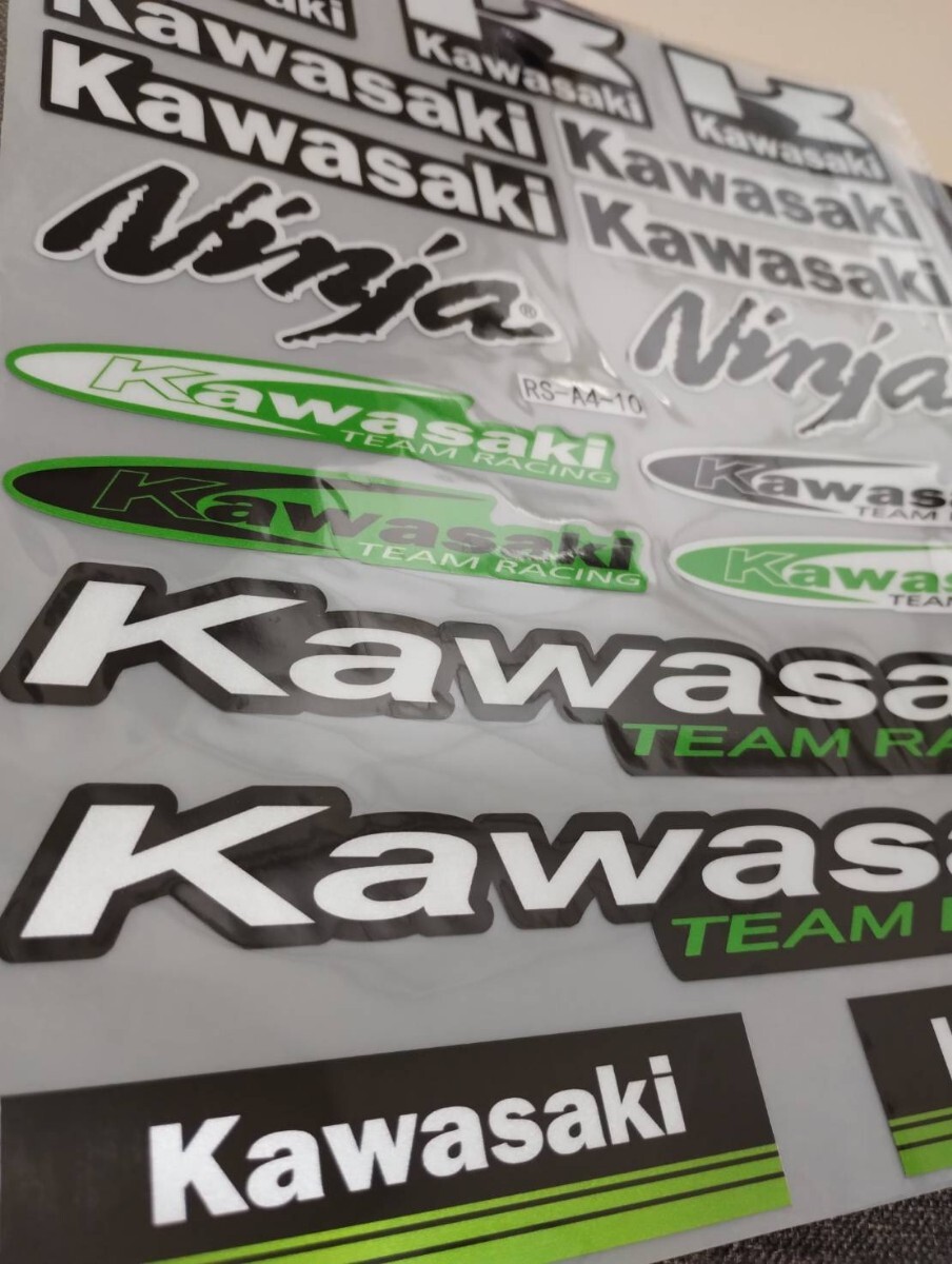 防水反射 バイクステッカー ヘルメットステッカー デカール カワサキ ニンジャ Kawasaki Ninja Sticker 耐光ステッカー Stickerの画像3