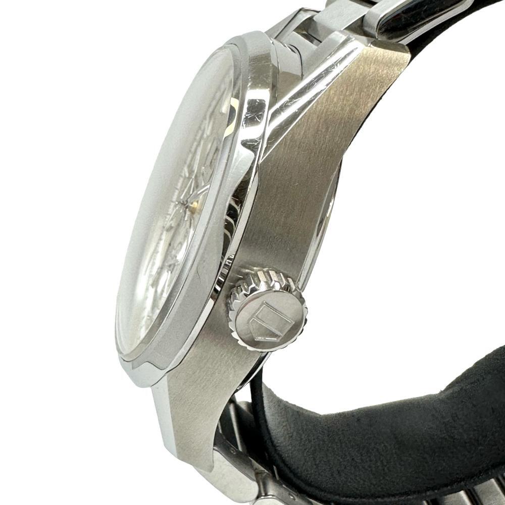 タグホイヤー カレラ キャリバー８グランドデイト GMT WAR5011 裏スケ 腕時計 ステンレス 自動巻き シルバー文字盤 メンズ_画像2