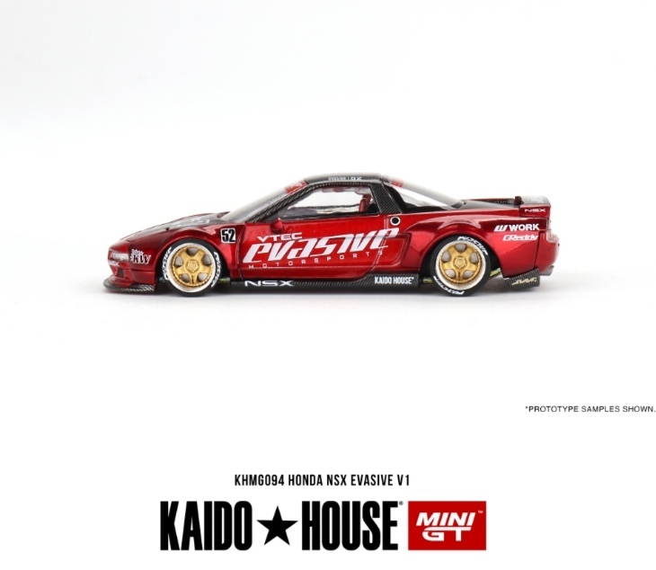 即決！ KAIDO★HOUSE x トゥルースケール ミニGT 1/64 ホンダ NSX エヴァーシブ V1 (左ハンドル) KHMG094 新品・未開封品_画像3