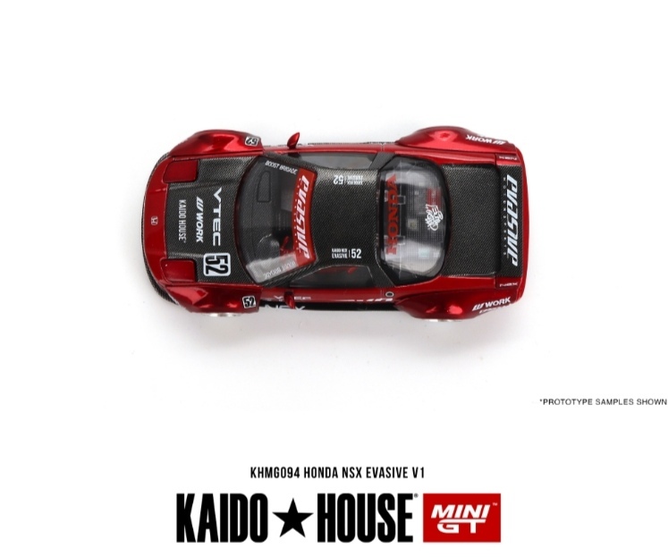 即決！ KAIDO★HOUSE x トゥルースケール ミニGT 1/64 ホンダ NSX エヴァーシブ V1 (左ハンドル) KHMG094 新品・未開封品_画像4