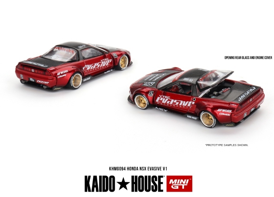 即決！ KAIDO★HOUSE x トゥルースケール ミニGT 1/64 ホンダ NSX エヴァーシブ V1 (左ハンドル) KHMG094 新品・未開封品_画像5