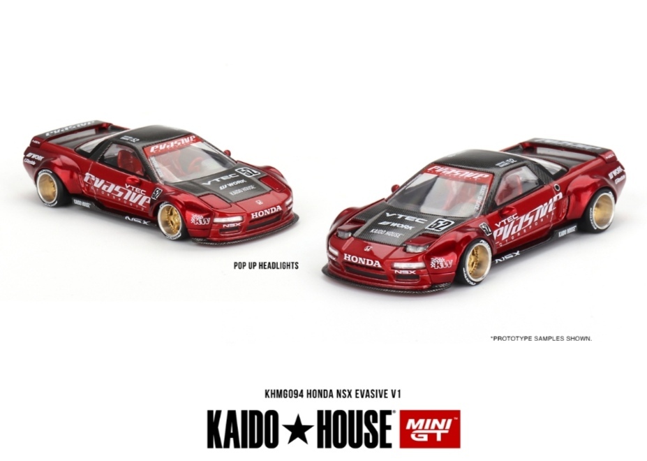 即決！ KAIDO★HOUSE x トゥルースケール ミニGT 1/64 ホンダ NSX エヴァーシブ V1 (左ハンドル) KHMG094 新品・未開封品_画像2