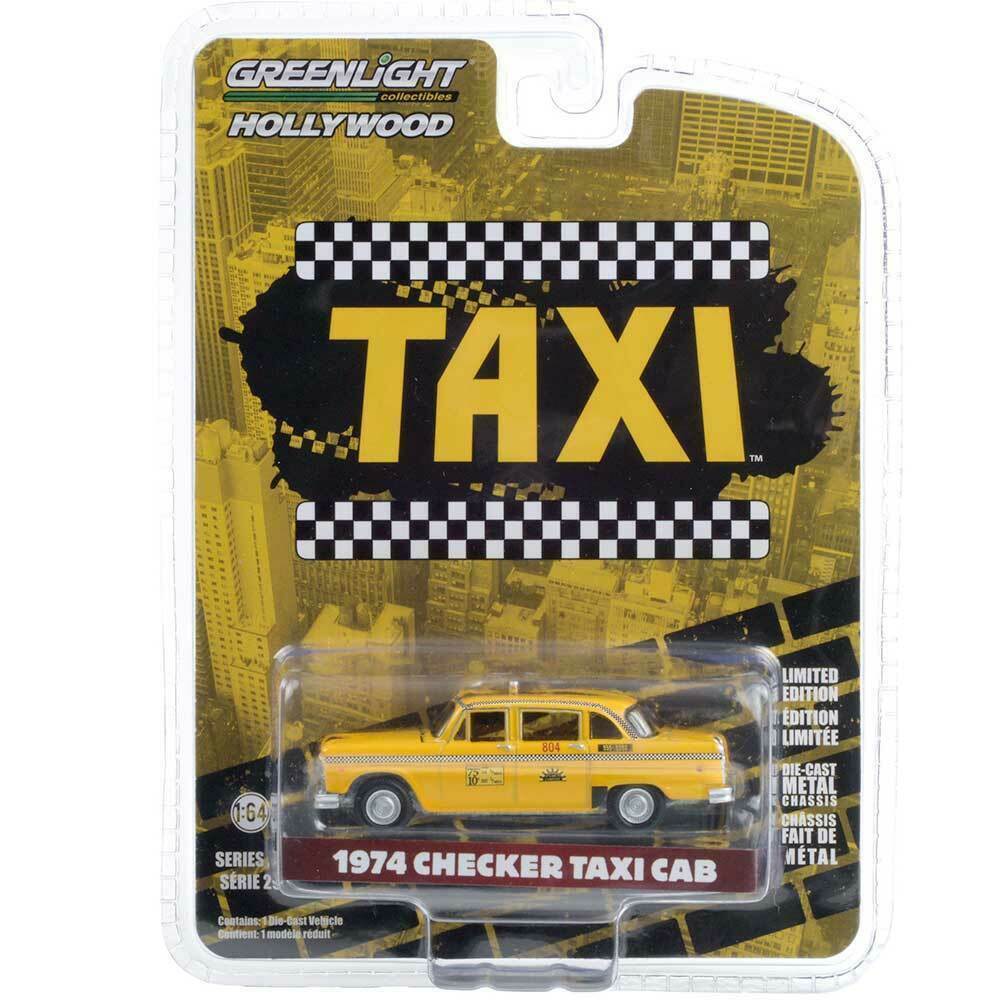 グリーンライト 1/64 チェッカー タクシー キャブ Greenlight Checker Taxi #804 Sunshine Cab Company ミニカー_画像1