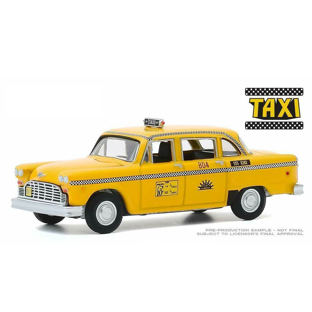 グリーンライト 1/64 チェッカー タクシー キャブ Greenlight Checker Taxi #804 Sunshine Cab Company ミニカー_画像2