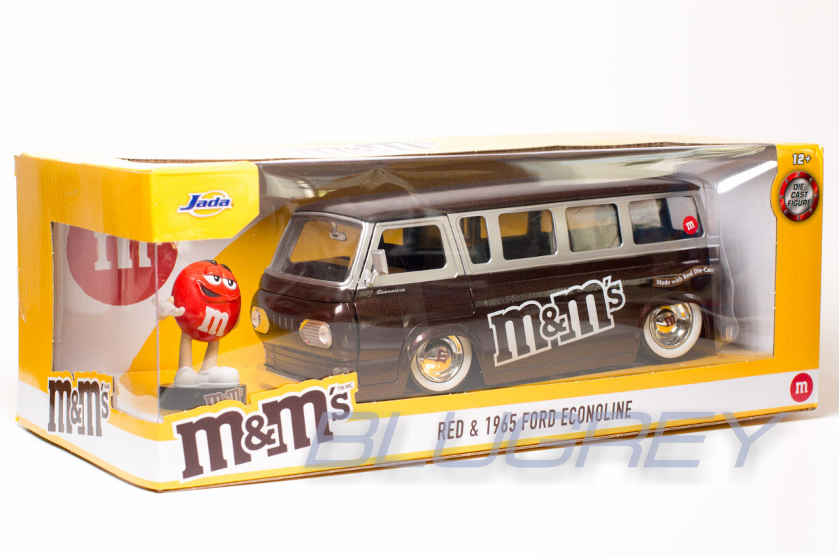 JADA TOYS 1/24 エムアンドエムズ レッド フィギア ＆フォード エコノライン 1965 Hollywood Ride M & M’s Red & FORD Econoline_画像7