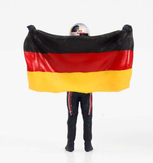 Cartrix 1/43 F1 ドライバー フィギア セバスチャン・ベッテル 2011 レッドブル ドイツ国旗 Sebastian Vettel RED BULL Figure_画像3