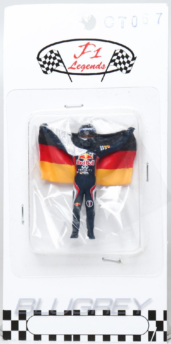 Cartrix 1/43 F1 ドライバー フィギア セバスチャン・ベッテル 2011 レッドブル ドイツ国旗 Sebastian Vettel RED BULL Figure_画像1