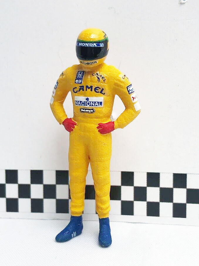 Cartrix 1/43 F1 ドライバー フィギア アイルトン・セナ 1987 ロータス ホンダ Ayton Senna Lotus HONDA Figure レジンモデル_画像2