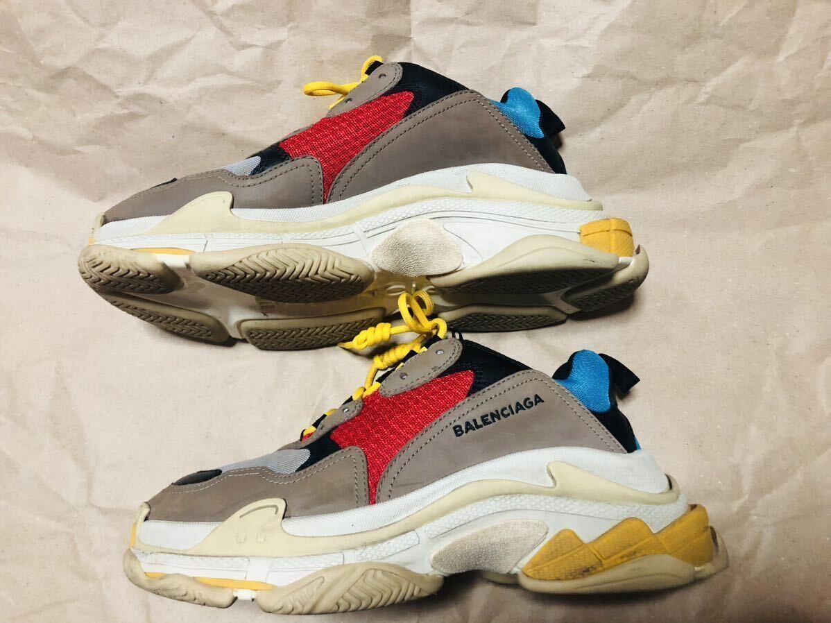 BALENCIAGA/バレンシアガ triple S/トリプルS スニーカー/41/マルチカラー/美品_画像7