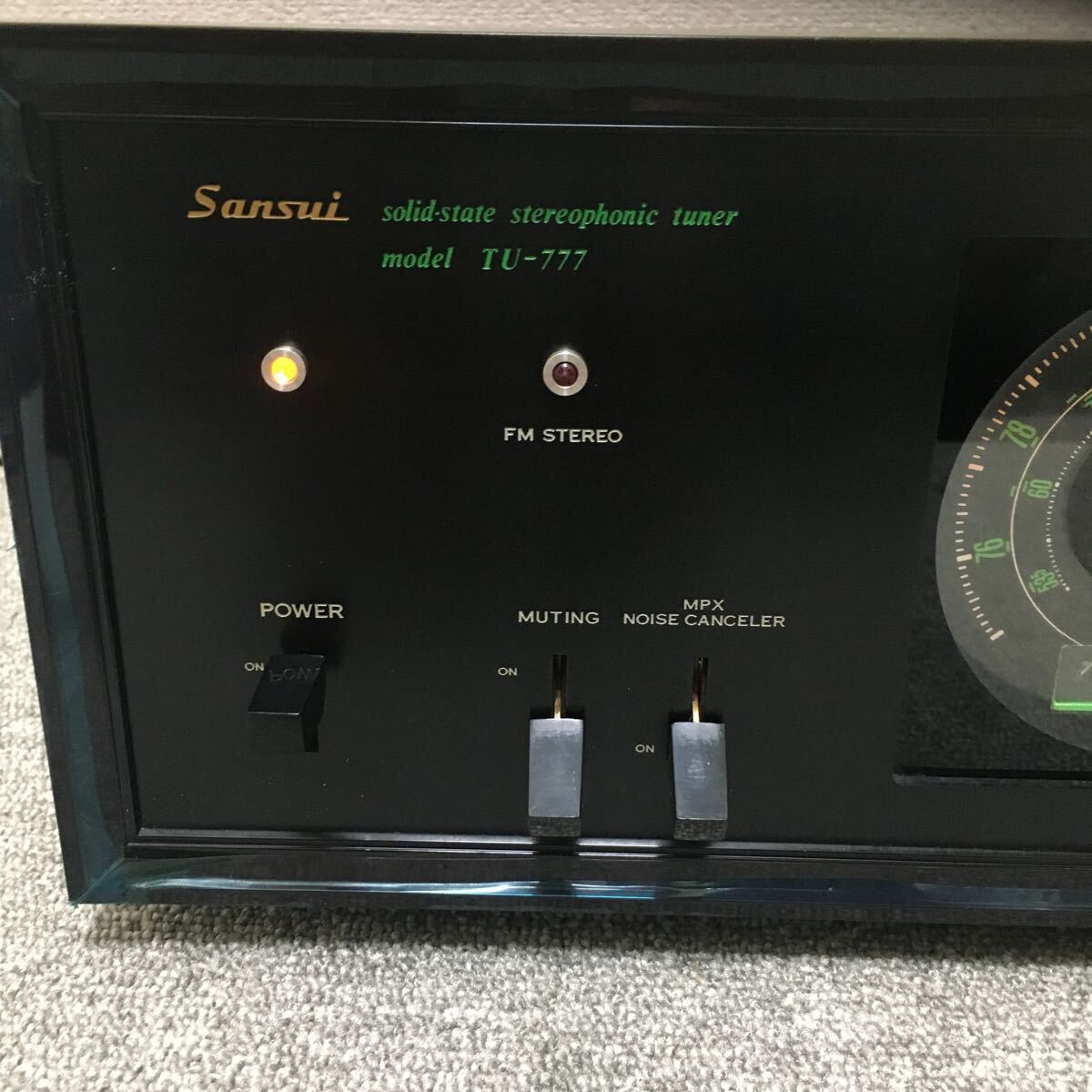 SANSUI solid-state stereophonic tunerサンスイ ステレオチューナー TU-777 ＊動作確認済み    J-518の画像2