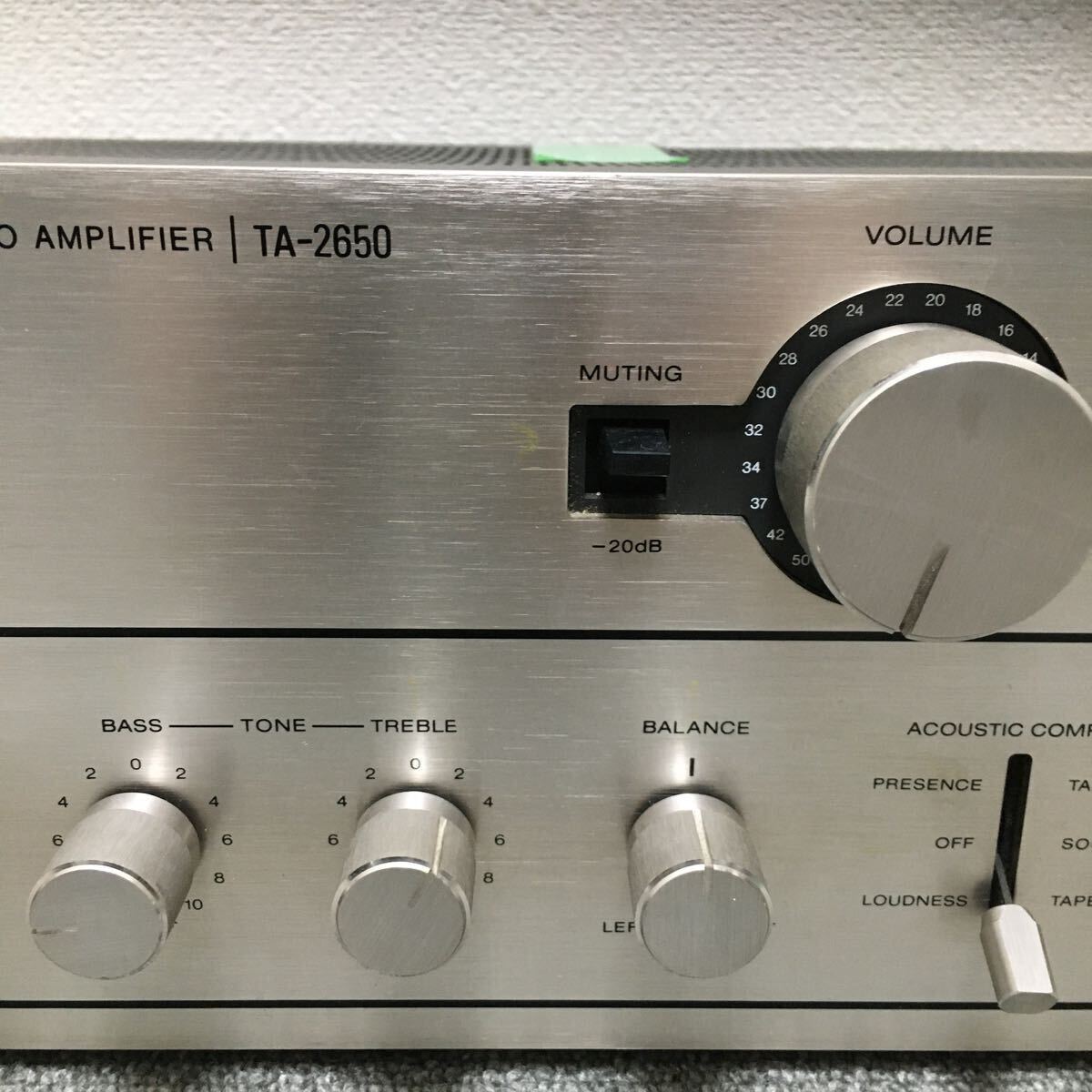 SONY INTEGRATED STEREO AMPLIFIER TA-2650 ＊動作確認済み　　J-528_画像3